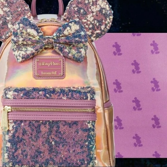Loungefly earidescent mini backpack Walt Disney world main image 4